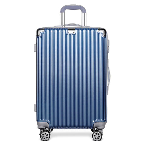 New Fashion Pc&Abs Hardside Luggage For Women Bording Trolley Bags For Men Aluminium Frame Draw Bar