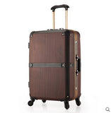 New Arrival!Commercial Aluminum Frame Box Luggage20 24 Female Vintage Universal Wheels Trolley