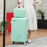 Luggage Set Fashion Spinner Carry On Luggage With Password Suitcases And Travel Bag Scratch