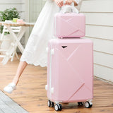 Luggage Set Fashion Spinner Carry On Luggage With Password Suitcases And Travel Bag Scratch
