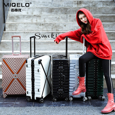 Luggage Bag New Style Universal Wheel Pull Rod Box Fashion Hardside 20/24/26/29-Inch Female Luggage