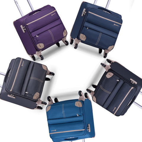 Commercial Luggage Universal Wheels Trolley Luggage Male Cloth Computer Travel Bag,16Inches