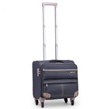 Commercial Luggage Universal Wheels Trolley Luggage Male Cloth Computer Travel Bag,16Inches