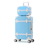 Retro Suitcase,Set Of Trolley Case,Men And Women Valise,Korean Version Of The Small Fresh Lock