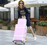 Retro Suitcase,Set Of Trolley Case,Men And Women Valise,Korean Version Of The Small Fresh Lock