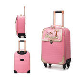 Student Pu Trolley Case, Korean Version Of The Portable Trolley Bag, Men And Women Travel