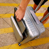 Business Suitcase Male 20 24 26 Inch Boarding Trolley Case Female Front Opening Zipper Universal