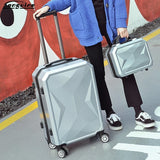 Abs+Pc Drill Surface Suitcase,Rolling Luggage,Universal Wheel Hard Shell Trolley Case,20"Boarding