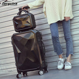 Abs+Pc Drill Surface Suitcase,Rolling Luggage,Universal Wheel Hard Shell Trolley Case,20"Boarding
