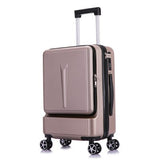 Abs Trolley Case,Large-Capacity Luggage,20-Inch Men'S Business Boarding Box,Universal Wheel
