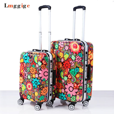 Aluminum Frame+Abs Rolling Travel Lugagge Suitcase Bag,Malas De Viagem Com,Trip Box,Hardside