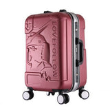 Aluminium Rod High-End Abs Aluminum Frame Rod Box Universal Wheel Box Luggage On Board Size
