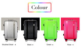 New Arrival!24 Inch Hotsale Aluminum Frame Travel Luggage,Green/Silver/Black/Rose Color Universal