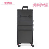 Women Large Capacity Trolley Cosmetic Case Rolling Luggage Bag,Nails Makeup Toolbox,Multi-Layer