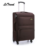Letrend Men Rolling 28 Inch Luggage Spinner Travel Bag Suitcases Wheel Trolley Business Carry On