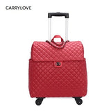 Carrylove High Quality Fashion 18 Inch Portable Female Luggage Spinner Brand Travel