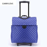 Carrylove High Quality Fashion 18 Inch Portable Female Luggage Spinner Brand Travel