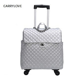 Carrylove High Quality Fashion 18 Inch Portable Female Luggage Spinner Brand Travel