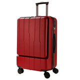 Pc + Abs Business Rolling Luggage Front Open Computer Bag Male Boarding Chassis Women'S Suitcase 24