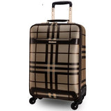 Travel Tale Retro Lattice Fashion Pvc 16/18/20/24 Inch Size Handbag Plus Rolling Luggage Spinner