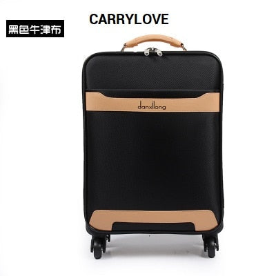 Carrylove High Quality  Fashion Luggage 16/18/20/22/24 Size Oxford Rolling Luggage Spinner Brand