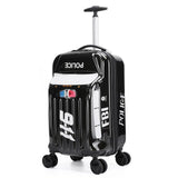 Fashion New 20Inch Boarding Case Cute Cartoon Car Shape Kids Trolley Suitcase Solid Children