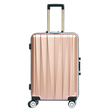 20"24 Inch Aluminum Frame Luggage Universal Wheel Trolley Password Lock Suitcase Abs+Pc Hard