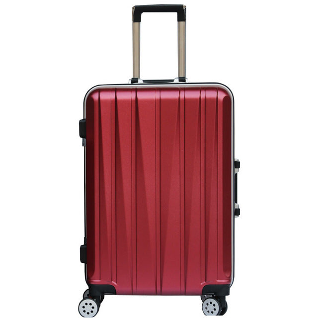 20"24 Inch Aluminum Frame Luggage Universal Wheel Trolley Password Lock Suitcase Abs+Pc Hard