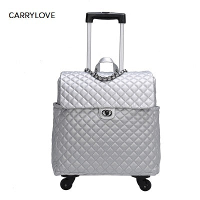 Fashion  High Quality Fashion 18 Inch Portable Female  Luggage Spinner Brand Travel