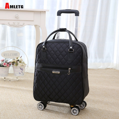 New Hot Fashion Women Brand Casual Stripes Case Rolling Rolling Luggage Trolley Luggages Trolley