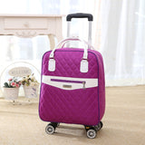 New Hot Fashion Women Brand Casual Stripes Case Rolling Rolling Luggage Trolley Luggages Trolley