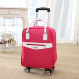 New Hot Fashion Women Brand Casual Stripes Case Rolling Rolling Luggage Trolley Luggages Trolley