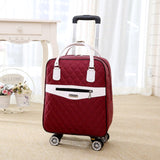 New Hot Fashion Women Brand Casual Stripes Case Rolling Rolling Luggage Trolley Luggages Trolley