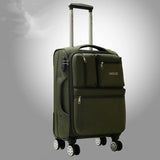 Large Capacity Commercial Trolley Luggage On Universal Wheels,Waterproof Oxford Silk Colth Travel