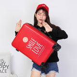 High Quality Luggage 20/24 Size Princess Pc Rolling Luggage Spinner Travel Suitcase Bag,Cart Travel