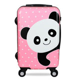 Cute Panda Travel Suitcase,Abs+Pc Carry-Ons Trolley Case, 24"Rolling Luggage,20"Inch Boarding