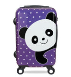 Cute Panda Travel Suitcase,Abs+Pc Carry-Ons Trolley Case, 24"Rolling Luggage,20"Inch Boarding