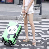Cute Panda Travel Suitcase,Abs+Pc Carry-Ons Trolley Case, 24"Rolling Luggage,20"Inch Boarding