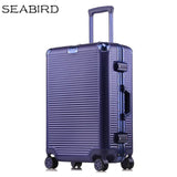 Seabird 20" 24" 26" 28" Aluminum Frame Travel Trolley Luggage Spinner Carry On Cabin Rolling