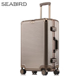 Seabird 20" 24" 26" 28" Aluminum Frame Travel Trolley Luggage Spinner Carry On Cabin Rolling