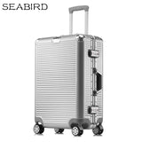 Seabird 20" 24" 26" 28" Aluminum Frame Travel Trolley Luggage Spinner Carry On Cabin Rolling