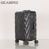Seabird20''22''24''26''28''Aluminum Frame Trolley Carry On Luggage Travel Cabine Tsa Lock Koffer