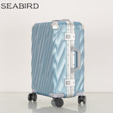 Seabird20''22''24''26''28''Aluminum Frame Trolley Carry On Luggage Travel Cabine Tsa Lock Koffer