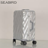 Seabird20''22''24''26''28''Aluminum Frame Trolley Carry On Luggage Travel Cabine Tsa Lock Koffer