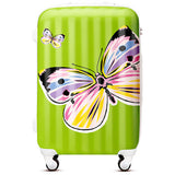 Cartoon20 24 28 Butterfly Print Universal Wheels Trolley Luggage Travel Bag Luggage Girls Drag
