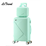 New Fashion 20/22/24 Inches Trolley Boarding Case Pc Colourful Travel Waterproof Luggage Set
