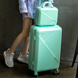 New Fashion 20/22/24 Inches Trolley Boarding Case Pc Colourful Travel Waterproof Luggage Set