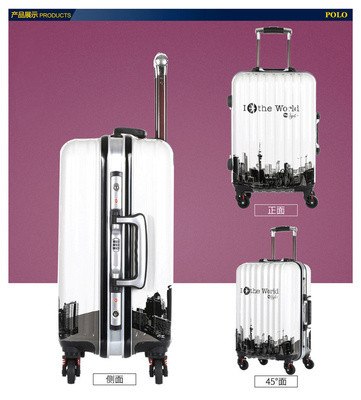 Abs+Pc Universal Wheel Trolley Bag,Unisex Roller Box Trolley Luggage,Boarding Bag,Cute Cartoon