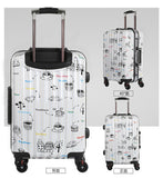 Abs+Pc Universal Wheel Trolley Bag,Unisex Roller Box Trolley Luggage,Boarding Bag,Cute Cartoon