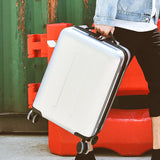 Fashion Abs+Pc Trolley Case,Scratch-Resistant Luggage,Silent Universal Wheel Password Lock